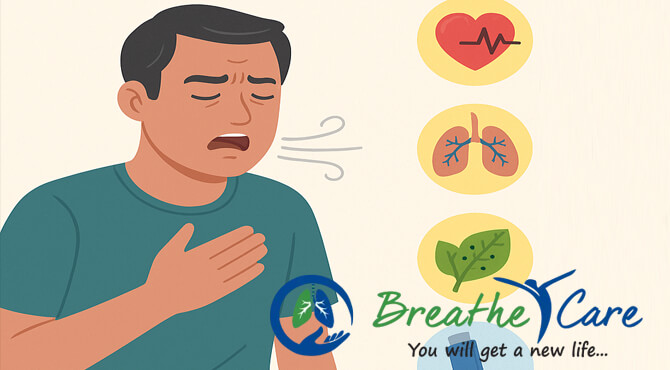 হঠাৎ নিঃশ্বাস নিতে কষ্ট হয় কেন: কারণ ও করণীয় | BreatheCareBD