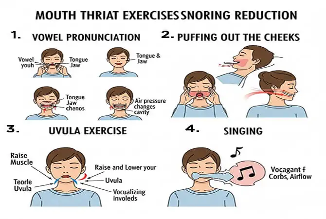 মুখ ও গলার ব্যায়াম